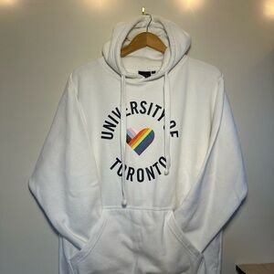University of Toronto White Pride Heart Hoodie - Men's Sweater